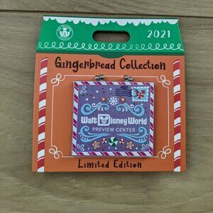 Walt Disney World 2021 Christmas Holiday Orange Bird Gingerbread LE Pin